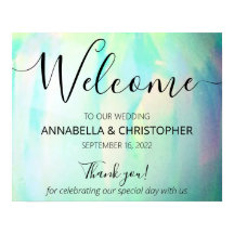 Signo de bienvenida Opal Elegant Moderno