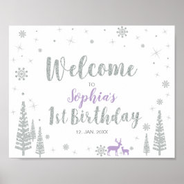 Póster Signo de bienvenida para Chica de invierno Primer