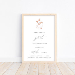 Póster Signo de bienvenida para los Chicas de Pascua de P