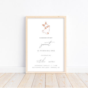 Póster Signo de bienvenida para los Chicas de Pascua de P