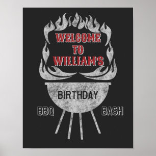Póster Signo de bienvenida y Poster de la fiesta de cumpl