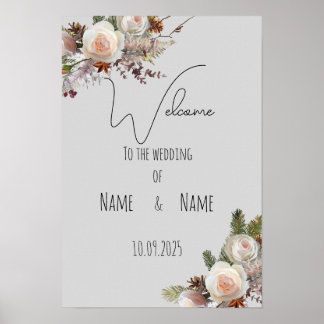 Póster signo de boda
