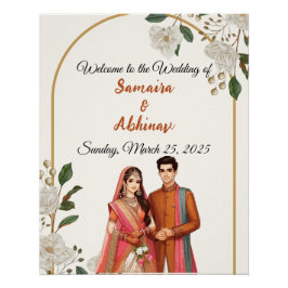 Póster signo de boda