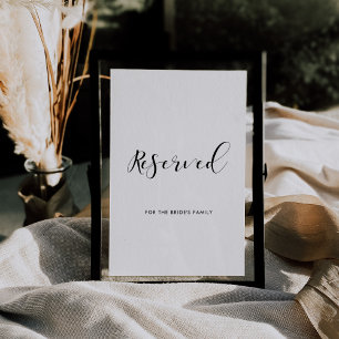 Póster Signo de boda personalizado reservado