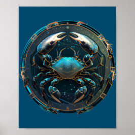 Póster Signo de cáncer zodiaco