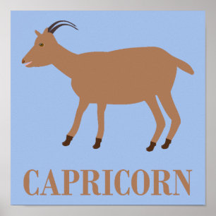 Póster Signo de Capricornio Cabra