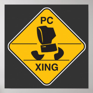 Póster signo de cruce de equipo (xing)