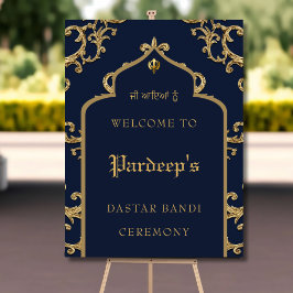 Póster Signo de Dastar Bandi Royal Blue Gold