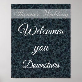 Póster Signo de dirección Boda personalizado