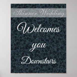 Póster Signo de dirección Boda personalizado