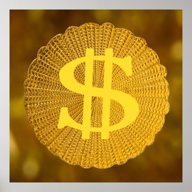 Póster signo de dólar (Frente)