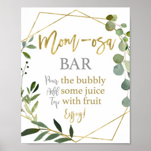 Póster Signo de Eucalyptus Greenery Mom osa