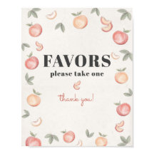 signo de favores de melocotón dulce