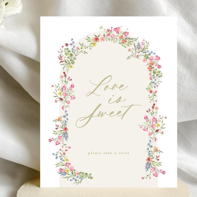 Póster signo de la ducha de novia en el jardín de primave (Subido por el creador)