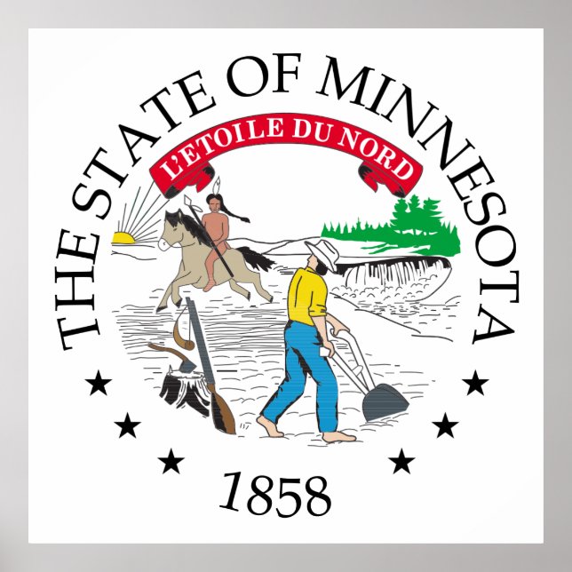 Póster Signo de Minnesota (Frente)