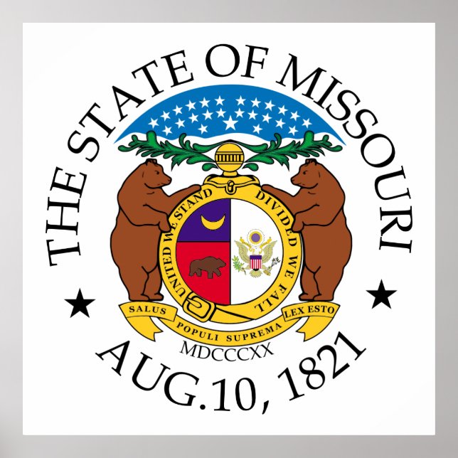 Póster Signo de Missouri (Frente)
