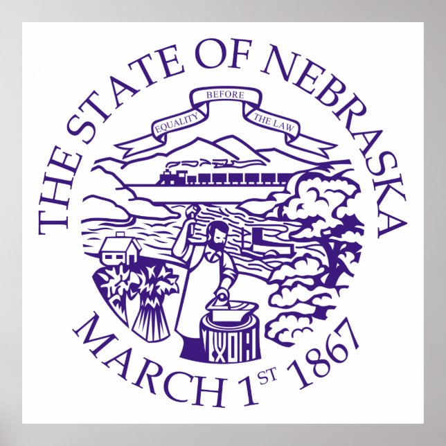 Póster Signo de Nebraska (Frente)