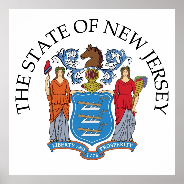 Póster Signo de Nueva Jersey (Frente)