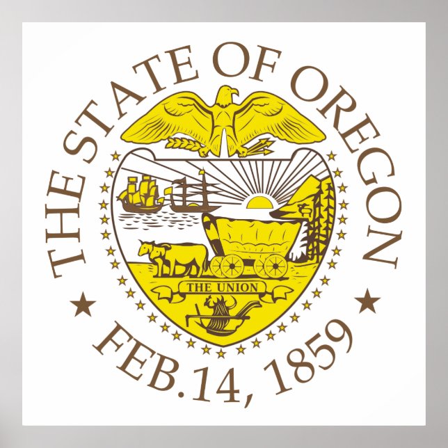 Póster Signo de Oregon (Frente)