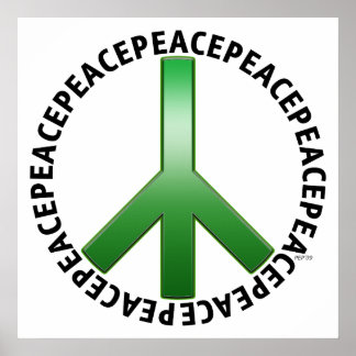 Póster Signo de paz