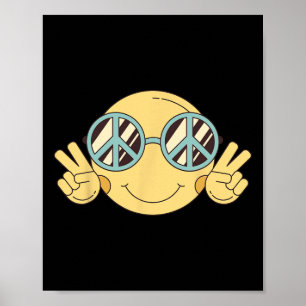 Póster Signo de paz Amor 60's 70 Groovy Hippie Costume Ha