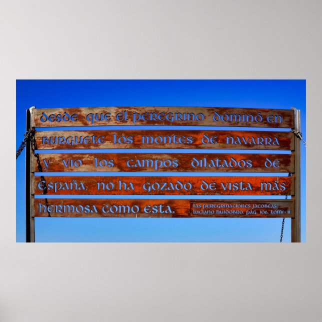 Póster Signo de peregrino (Frente)