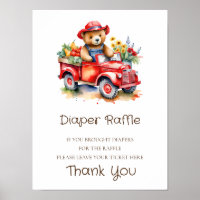 Signo de Raffle Diaper Teddy Bebé de crianza local