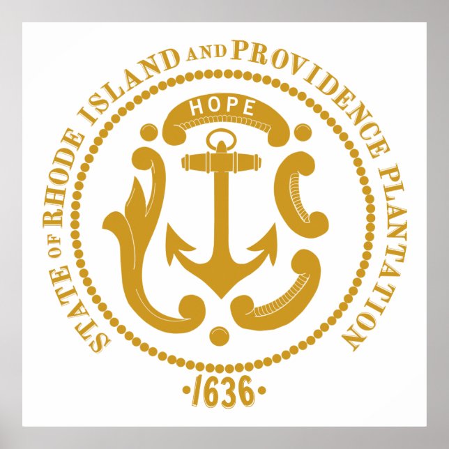 Póster Signo de Rhode Island (Frente)