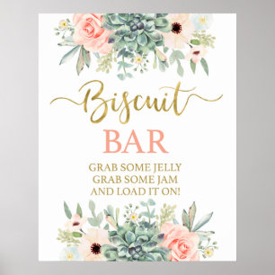 Póster Signo de suculentos de Biscuit Bar