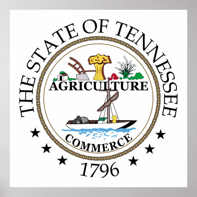 Póster Signo de Tennessee (Frente)