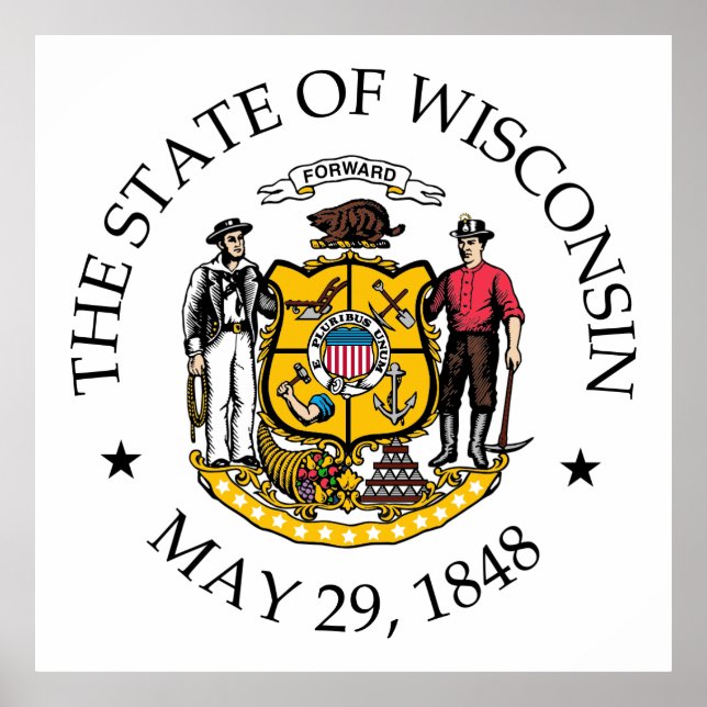 Póster Signo de Wisconsin (Frente)