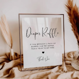 Póster Signo elegante y moderno de Raffle