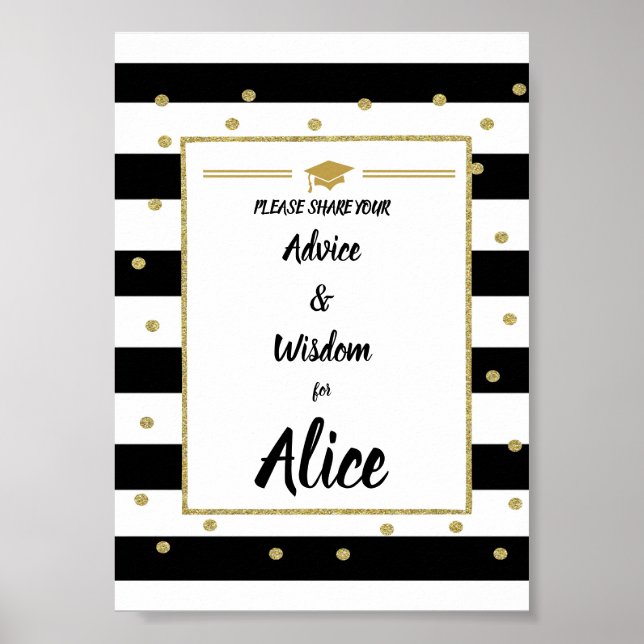 Póster Signo GRADUATion Consejo y sabiduría (Frente)