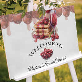 Póster Signo personalizado de la ducha de novia elegante 