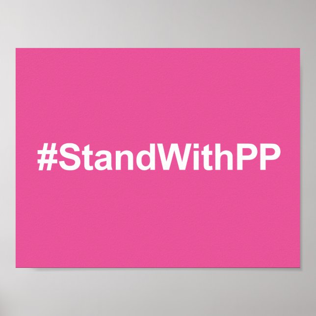 Póster Signo #StandWithPP (Frente)