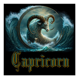 Póster Signo zodiacal Capricornio