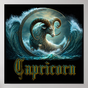 Póster Signo zodiacal Capricornio