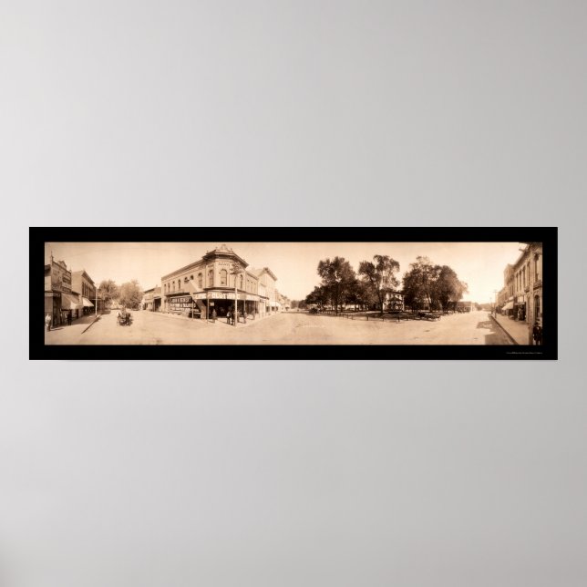 Póster Sigourney Iowa Foto 1908 (Frente)