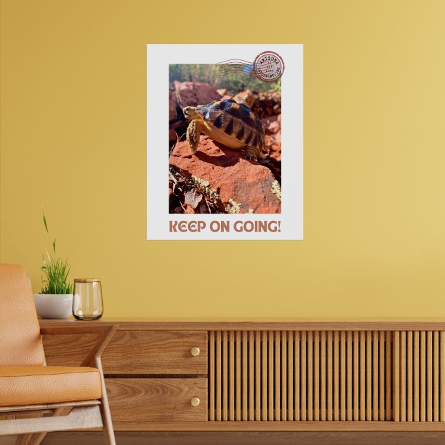 Póster Sigue adelante con la marea Inspiradora de tortuga (Salón 2)
