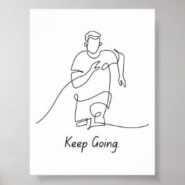 Póster Sigue andando - Poster motivacional