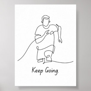 Póster Sigue andando - Poster motivacional