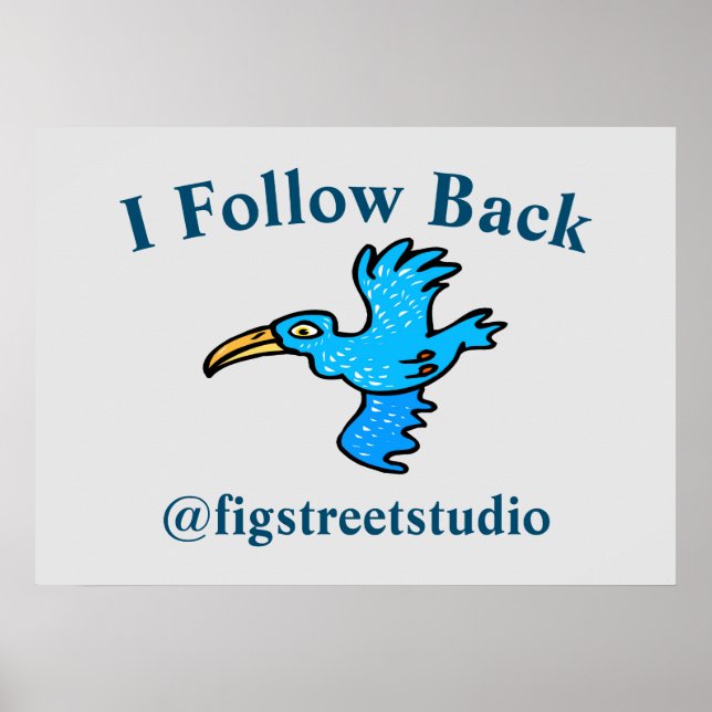 Póster Sigue Ave Azul, Poster (Frente)