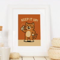 ¡Sigue Siendo Así! Gato de Personalizado retro de 