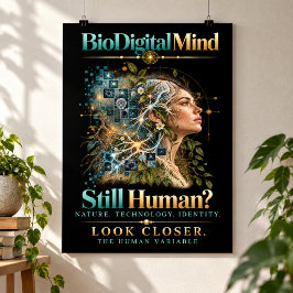 Póster ¿Sigue siendo humano? La variable humana — BioDigi