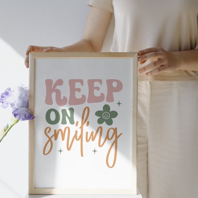 Póster Sigue Sonriendo Cita Inspiradora (Subido por el creador)