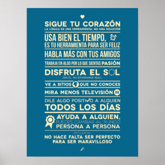 Póster Sigue tu corazón - Bleu