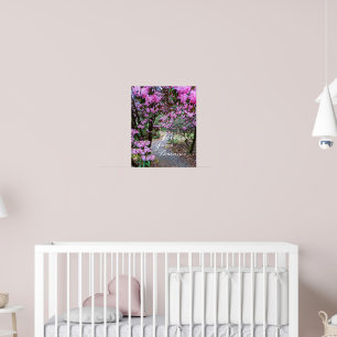 Póster Sigue tu ruta de acceso del jardín de sueños Flora