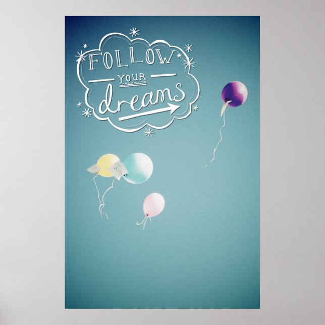 Póster Sigue tus sueños (Frente)