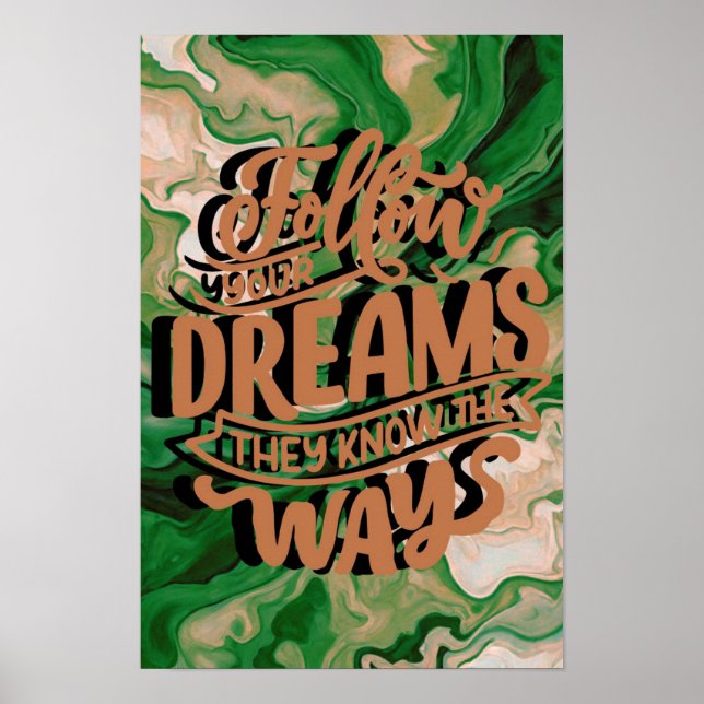 Póster Sigue tus sueños: Ama a ti mismo: (Frente)