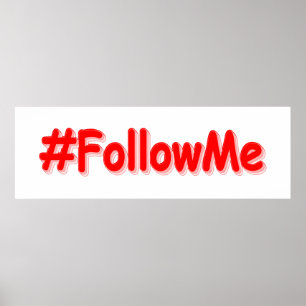 Póster "Sígueme" Diseño Cuto. ¡Hazte con una en Zazzle